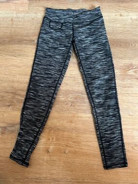 Girls Black Space-Dye Performance Leggings Zella girls